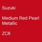 Preview: Suzuki, Medium Red Pearl Metallic, ZC6.